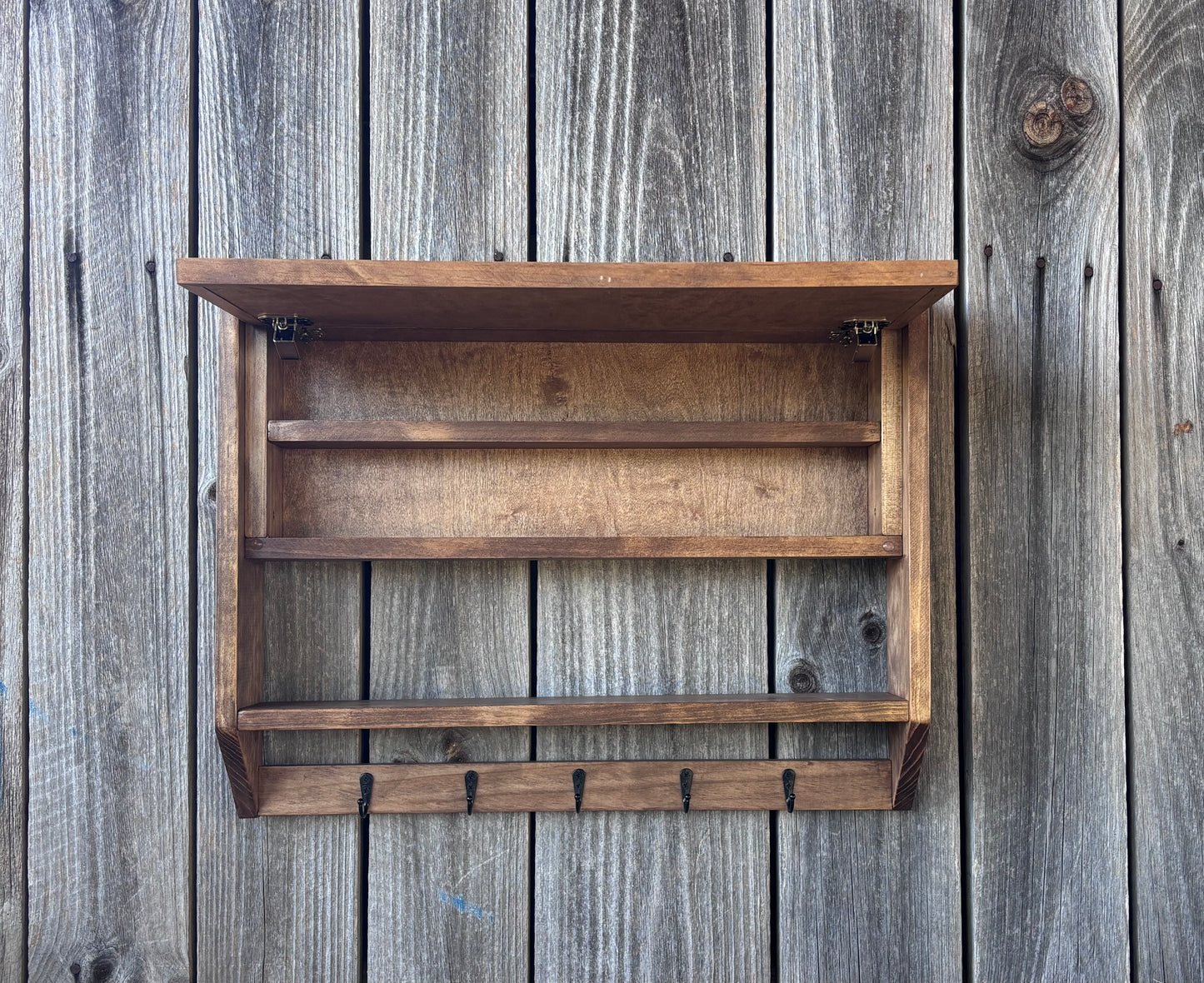 Rustic Coffee Bar Storage