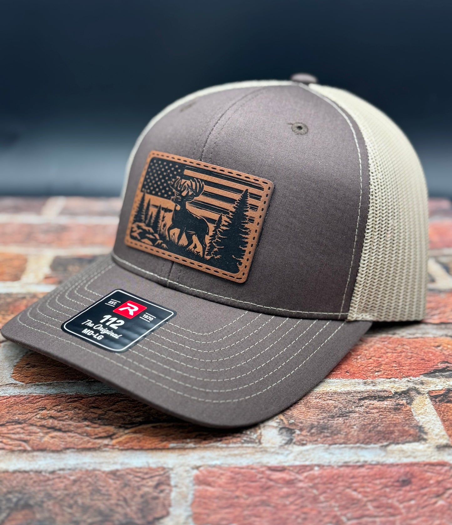 American Flag Buck Scene