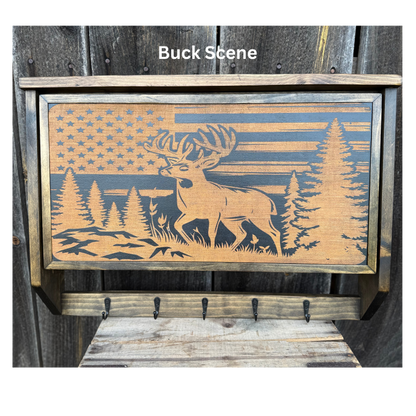 Triple Ridge Large Conceal Box- Handmade & Custom Engraved