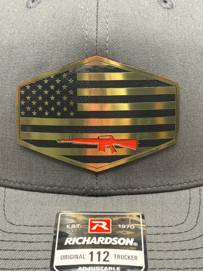 Black and Gold Flag Rifle