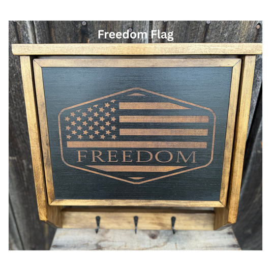 Triple Ridge Small Conceal Box- Handmade & Custom Engraved