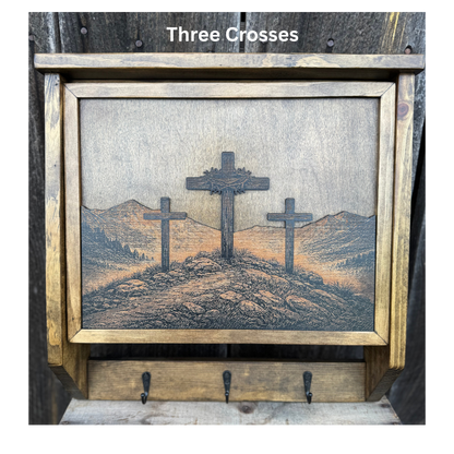 Triple Ridge Large Conceal Box- Handmade & Custom Engraved