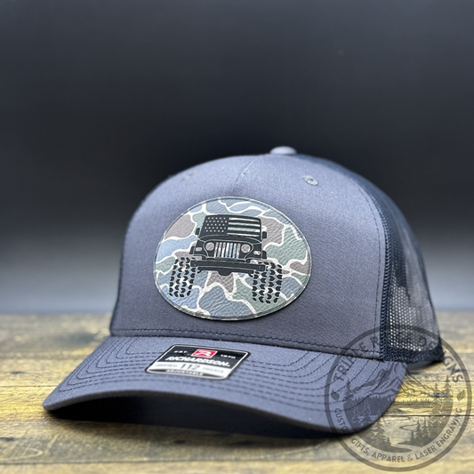 Jeep Leather Patch Hat