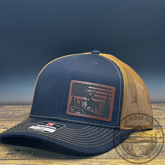 Hunting Leather Patch Hat