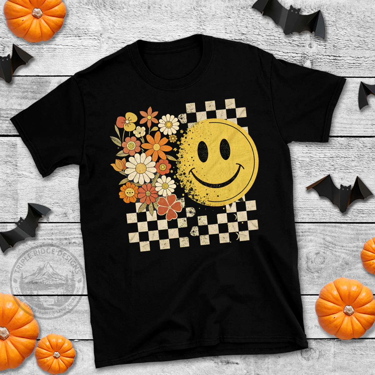 Retro Fall Smiley Tee